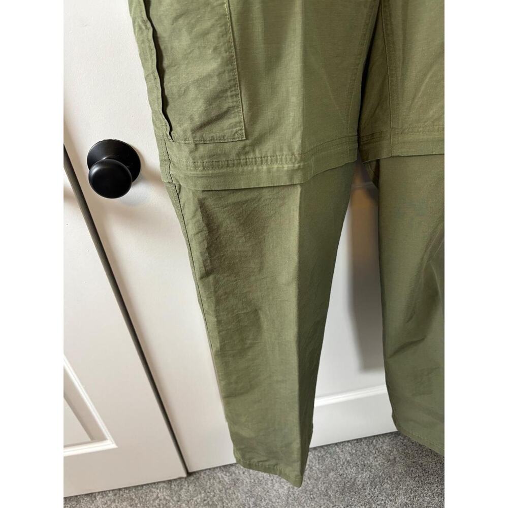 Columbia Convertible Cargo Pants Olive Green Zip Off Legs Mens 36x32 - Picture 6 of 8